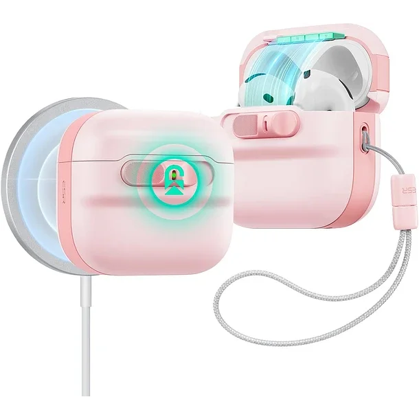 Carcasa Funda Esr Pulse Para Airpods 4 2024 Rosado