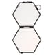 thumbnail image 2 of Marco De Fotos De Metal Y Vidrio Hexagonal De Estilo Vintage, Marco Colgante, Negro, 2 of 3