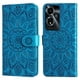 thumbnail image 3 of Funda tipo cartera FOXDOCK para OPPO A59 5G , diseño girasol en relieve, cuero PU, cierre magnético, soporte y tarjetero, 3 of 5