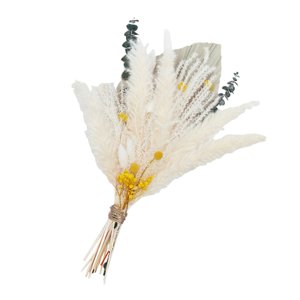 Bothyi - Arreglo Floral De Decoración De Sala De Estar Para El Hogar Con Flores De Caña De Hierba De Pampa Seca