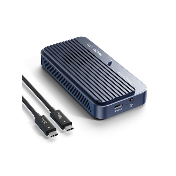 Carcasa para SSD ACASIS TB501 Pro 80Gbps M.2 NVMe con Ventilador de Enfriamiento