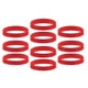 thumbnail image 2 of 10 Piezas / Paquete Pulseras de silicona en blanco Pulsera de caucho rojo de moda, 2 of 5