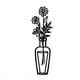 thumbnail image 1 of 1pc 3D Vase Metal Wall Sticker, Wall Decals, Removable Wall Decor Sticker For Living Room Bedroom Bathroom Office Home, Art Wall Decoration, 1 of 5