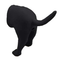 Magideal - Gorro De Pasta De Dientes Para Glúteos De Perro, Adorno De Pasta De Dientes Divertido Y Creativo Para Accesorios Para Niños, Negro