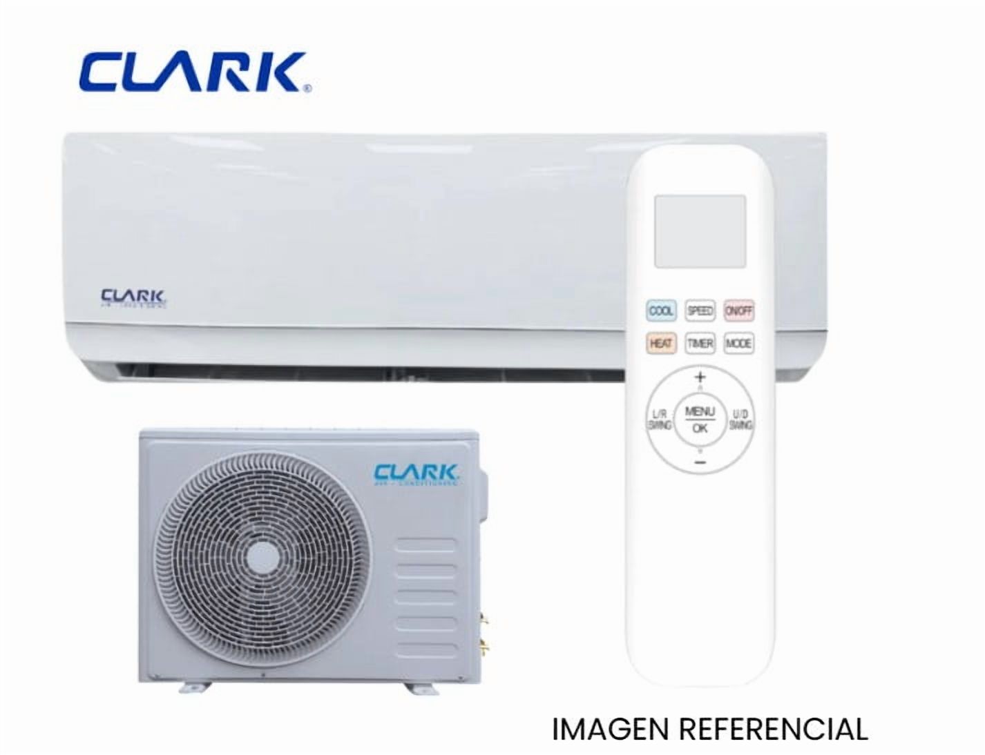 Aire Acondicionado De 24000 Btu Tipo Split Muro Inverter Wifi Clark