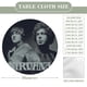 thumbnail image 2 of Nirvana-theme Fitted Round Tablecloths Elastic Edged Table Covers Waterproof Table Cloth for Kitchen Holiday Party Tables Decor 120cm, 2 of 6