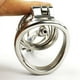thumbnail image 2 of Stainless Steel Male Lockable Chastity Device with Silicone Urethral Catheter Hollow Cock Cage BDSM Restraint Penis Rings Man, 2 of 3
