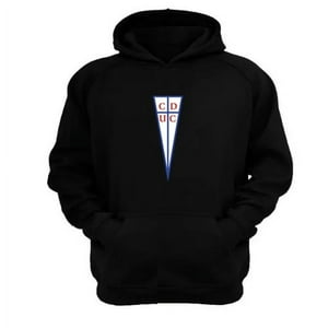Genérico - Polerón Canguro U Católica Negro Talla M Unisex