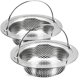 thumbnail image 1 of Colador de desagüe para fregadero de cocina Giramika, acero inoxidable, 2 unidades, 1 of 7