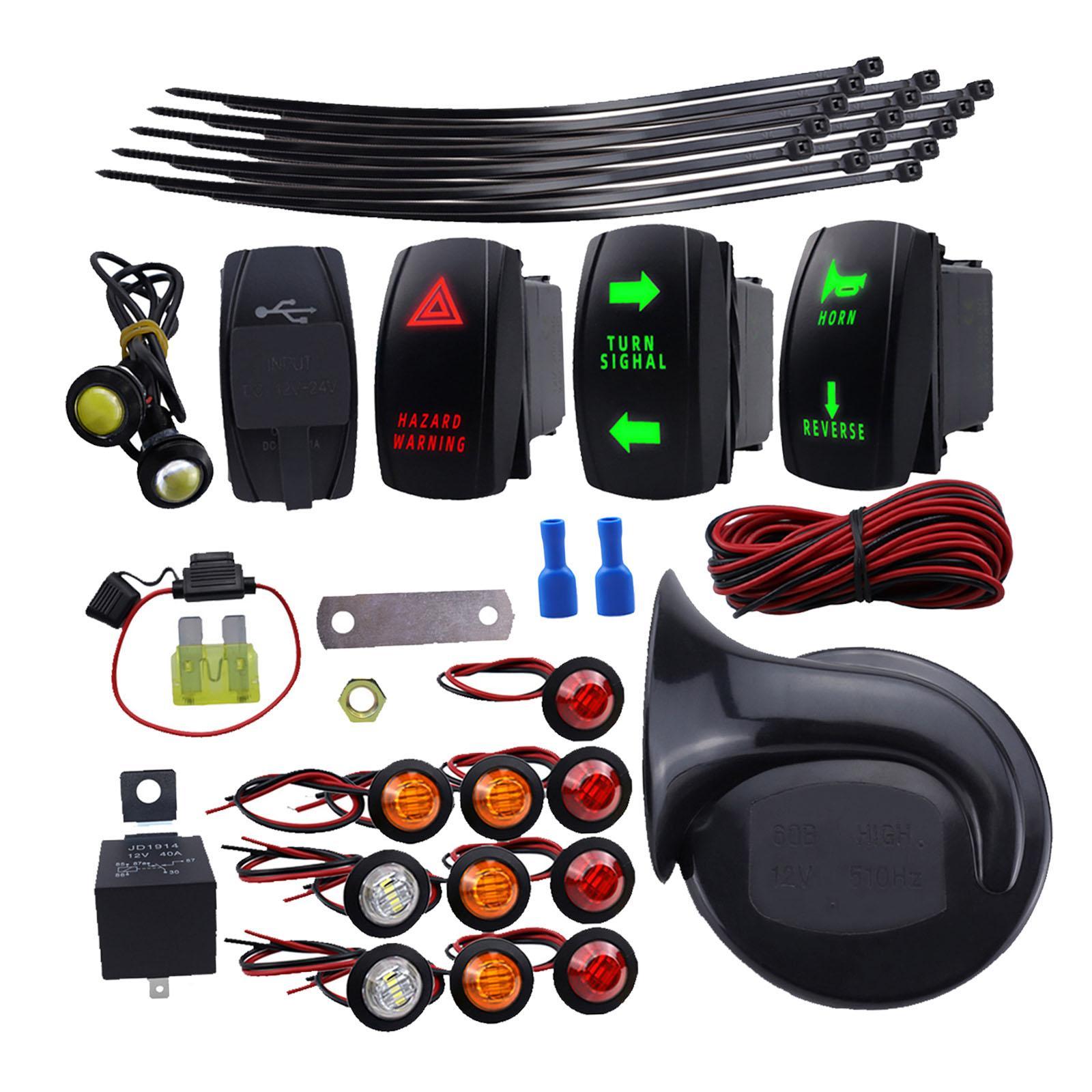 Magideal - El Kit De Señales De Atv Utv Reemplaza Piezas De Atv Resistentes, Prácticas Y Fáciles De Usar, Accesorios De Señales De Para Rzr Pro Xp Xp 4