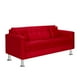 thumbnail image 2 of Sofa New Retro 3c Felpa 12 Rojo, 2 of 6