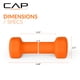 thumbnail image 3 of Mancuernas CAP Barbell de neopreno, par de 1.36 kg, naranja especiado, 3 of 7
