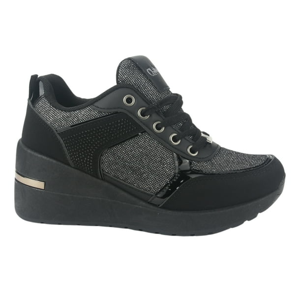 Zapatilla Chalada Mujer Bolki-1 Negro Urbano