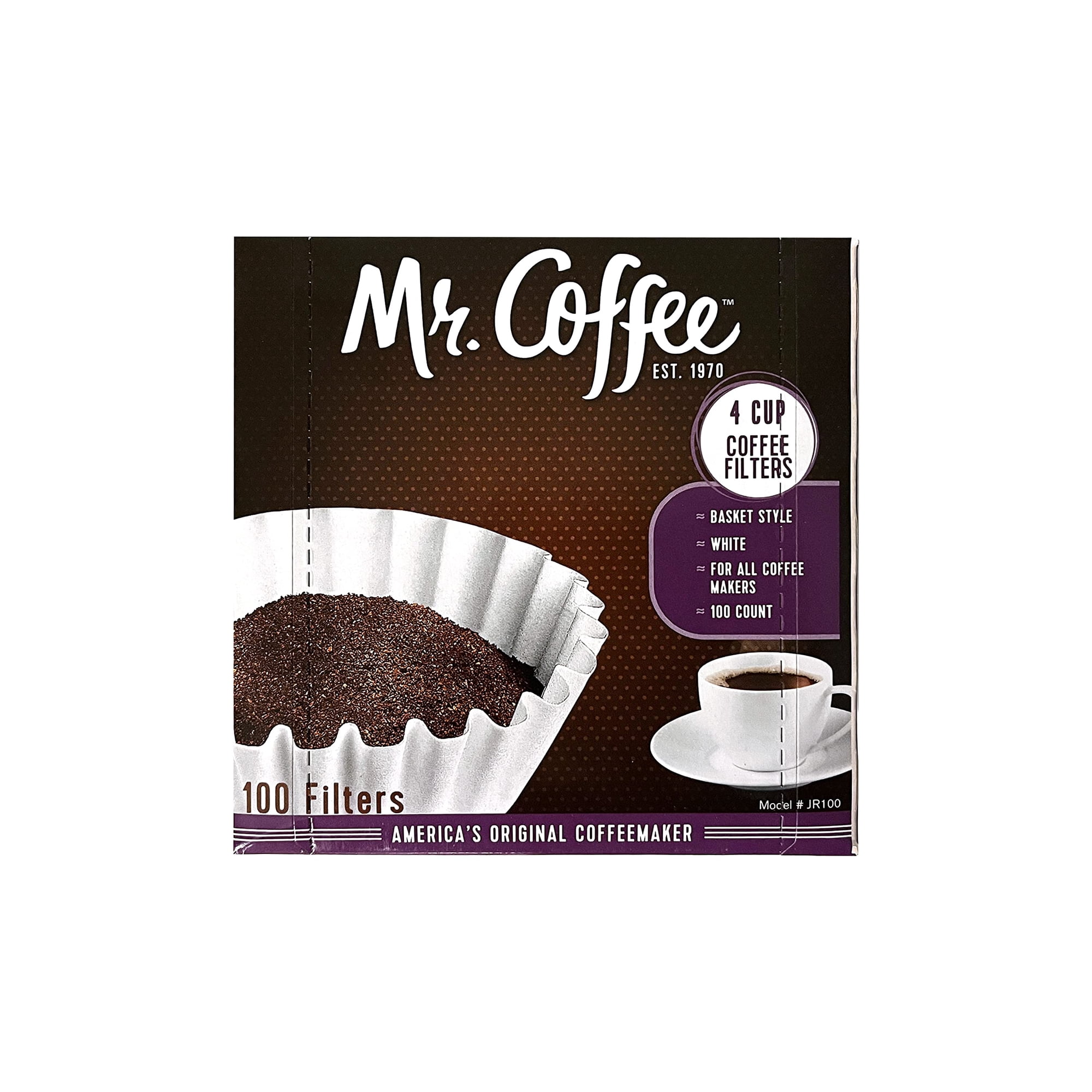 Filtros De Café Mr. Coffee, 4 Tazas, 100 Unidades