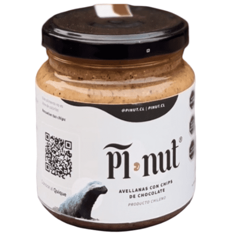 Mantequilla Crema Pasta Avellana Europea Chips Chocolate 250G - Pinut®