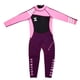 thumbnail image 1 of Traje De Neopreno Traje De Ba?o De Cuerpo Completo De Manga Larga Para Ni?os Negro + Rosa L, 1 of 5