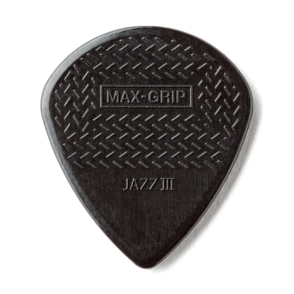 Púas para guitarra Jim Dunlop Max Grip Jazz III, 1,38 mm, paquete de 6