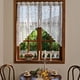 thumbnail image 2 of Cortinas de Valance de cocina de encaje blanco para ventanas, 160 * 100cm, media cortina de la perla de la cola de la flor de Fénix, 2 of 3