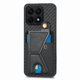 thumbnail image 2 of Funda Resistente para Honor X8A con Tarjetero y Soporte, Diseño Magnético Negro, 2 of 5