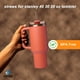 thumbnail image 2 of Pajitas de repuesto para vaso Stanley de 30 onzas, paquete de 6 unidades, color Tritan Clear, 2 of 3