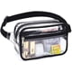thumbnail image 1 of Riñonera transparente, bolsa transparente homologada para estadios, bolsas transparentes Waterprode para conciertos, riñonera de PVC, bolsa organizadora de maquillaje para mujeres y hombres, doble cap, 1 of 7