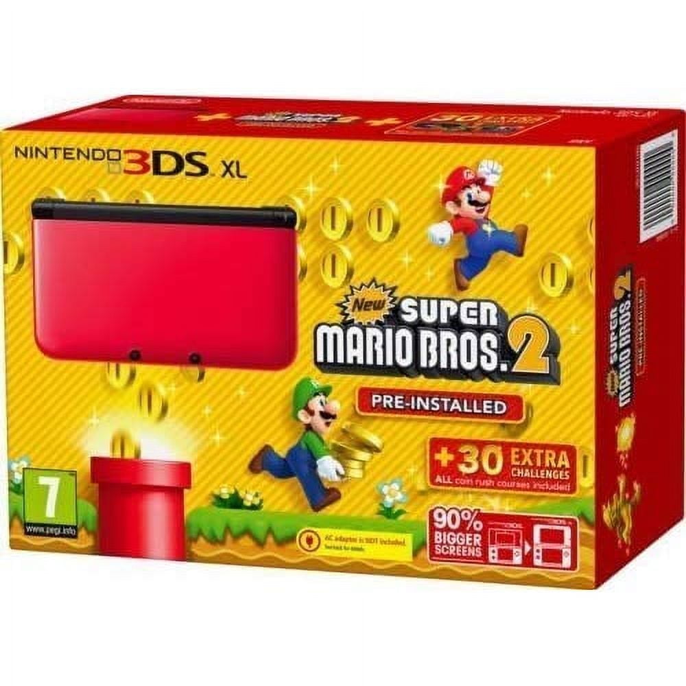 Nintendo Switch nintendo 3DS Nintendo Consola Portátil 3DS XL Rojo/Negro Super Mario Brothers 2