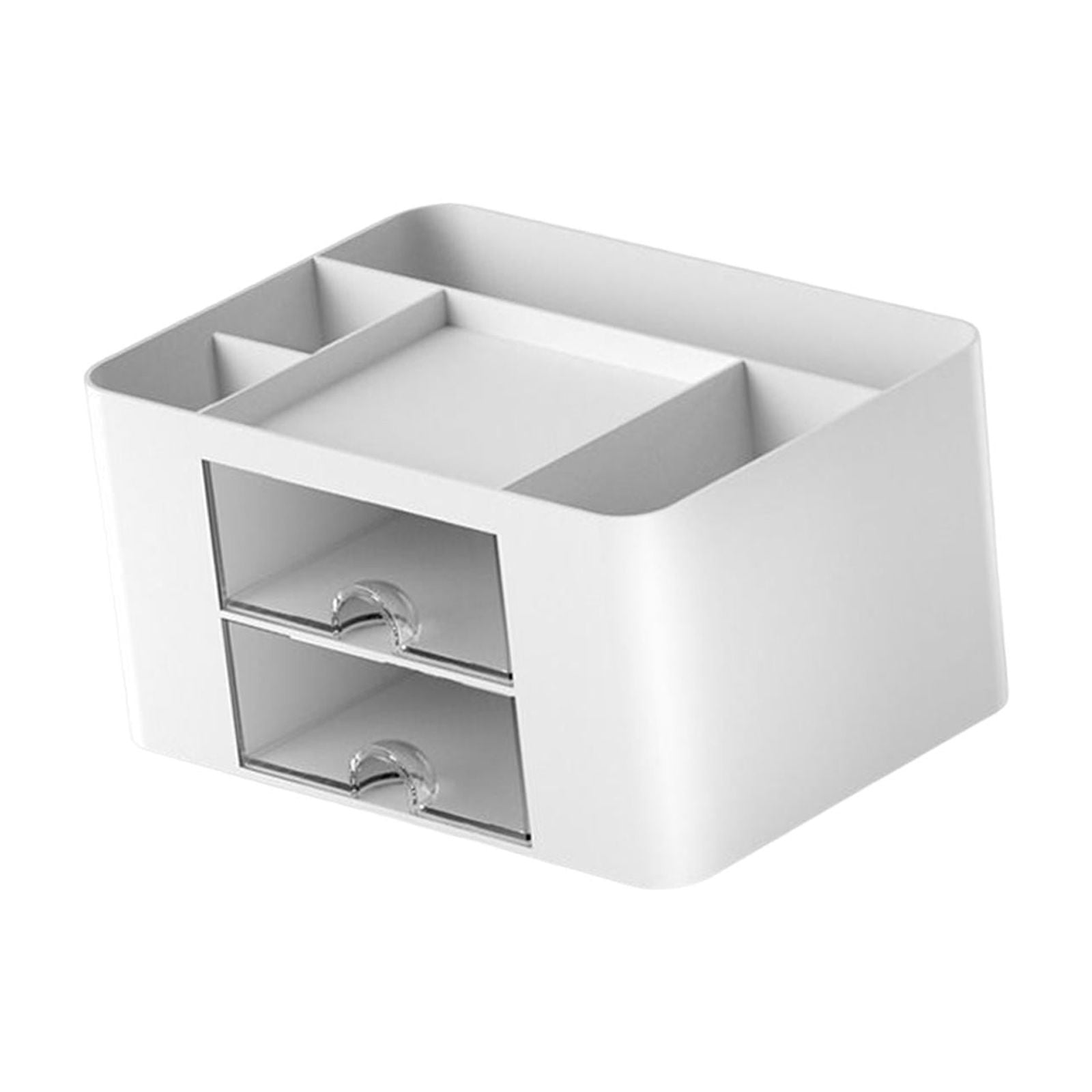 Magideal - Caja Organizadora De Almacenamiento De Lápices Con Cajones, Marcador De Sujeción, Bolígrafos, Controles Remotos, Teléfono Inteligente Y Otros Pequeños Blanco