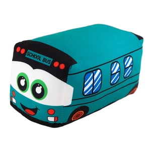 Bothyi - Cojín Decorativo De Felpa Para Decoración Del Hogar, Autobús Escolar, Sala De Estar, Estudio, Dormitorio, Verde, 25Cm