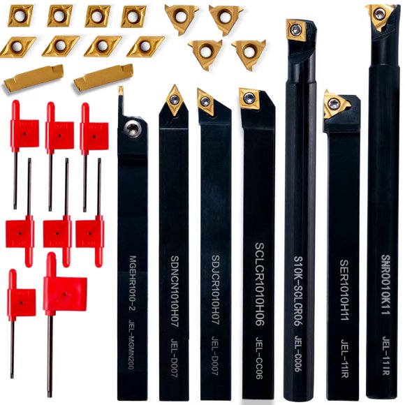 Herramientas de Torno UpJia Flarish 3/8" 7 piezas + Insertos