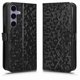 thumbnail image 1 of Funda Cartera Lunares Samsung Galaxy S25 con Tarjetero, Correa y Soporte Negro, 1 of 6