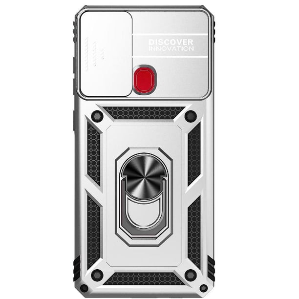 Estuche GANGXUN para Samsung Galaxy A21S, soporte giratorio 360°, estilo mecánico y magnético