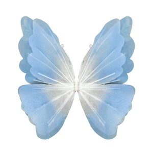 Bothyi - Mariposa Artificial Gigante Para Decoración De Fotos, Ideal Para Bodas, Interiores Y Exteriores, Con Degradado Azul Claro.