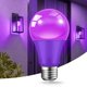 thumbnail image 3 of Bombilla LED púrpura JAHEKS 9W (equivalente 60W) E26 Pack de 2, 3 of 7