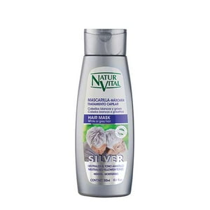 Mascarilla Capilar Silver Cabello Gris 300 Ml Natur Vital