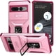thumbnail image 1 of Funda Armada para Google Pixel 7 Pro con Tapa Deslizante y Soporte Magnético Giratorio Rosa, 1 of 5