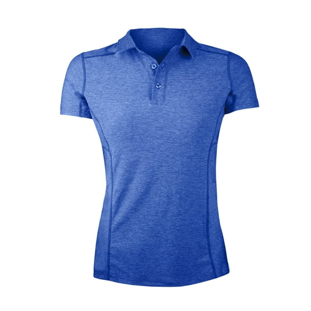 Polera Dry Fit Con Cuello Manga Corta Mujer