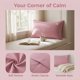 thumbnail image 4 of REGALWOVEN Paquete de 2 Fundas de Almohada de Algodón, Fundas de Almohada de Enfriamiento Suave con Cierre de Sobre, Fundas de Almohada para Mujeres y Hombres Pasta de Frijol - Gris Reina, 4 of 5