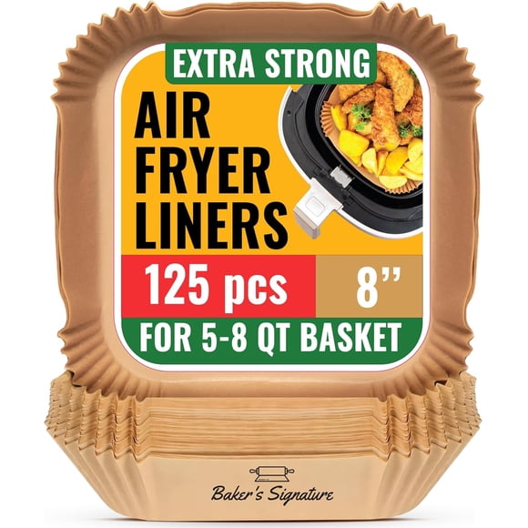 Revestimientos De Papel Air Fryer 125 Unidades 20 X 20 Cm