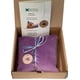 thumbnail image 4 of Almohada térmica KOYA Naturals de terciopelo suave con semillas de lino, color morado, 4 of 8