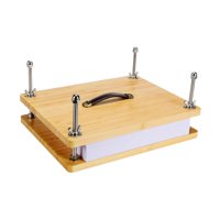 Magideal - Prensa De Encuadernación De Libros De Madera De Bambú, Máquina De Prensado De Papel Práctica, Máquina De Encuadernación De Libros Para Álbumes De Reco 395 Cm X 295 Cm