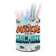 thumbnail image 1 of Los Mitchell contra las Máquinas-theme Cylinder Pen Holder Pencil Organizer with Flannel Lining PVC Leather Material Cardboard Base for study work 10*8CM, 1 of 6