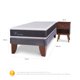 thumbnail image 3 of Cama Europea New Ortopedic 1.5 Plazas Velador New Munich, 3 of 9