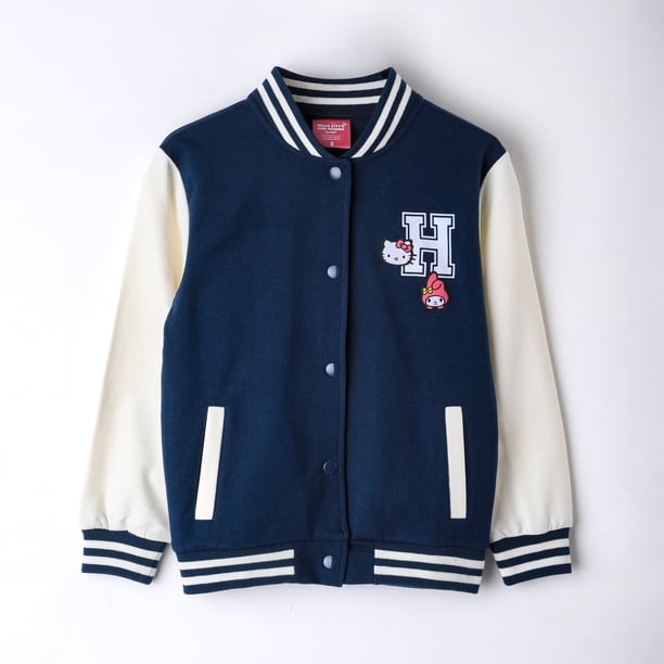 Chaqueta Bomber College Niña Hello Kitty Back Print Azul