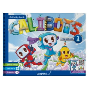 Caligrafix - Calibots Nº1 (A Partir De 4 Años) - Libro Inglés Prekinder Blanco