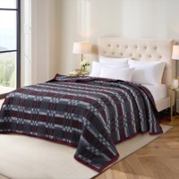 Frazada Andes Classic Escoces Rojo / Gris 2 Plazas