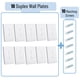 thumbnail image 2 of Cubiertas para Placas de Pared Bates Choice Dúplex Paquete de 10 Blancas, 2 of 7
