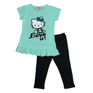Conjunto Niña Hello Kitty Verde 10