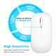 thumbnail image 5 of Mouse Inalámbrico Bluetooth Recargable con 2.4GHz – Conexión Dual, Silencioso, Ultra Delgado, Para Tablet, Laptop o PC – Color Blanco, 5 of 7