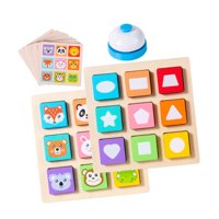 Magideal - Juego De Mesa Para Combinar El Color De Color, Juguetes Educativos Preescolares, Rompecabezas De Teaser Cerebral Con Tarjetas Para Niños Para Niños Pe