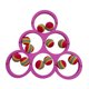 thumbnail image 4 of Juego De Lanzamiento De Piscina Con 12 Bolas, Juguetes Para Deportes Acuáticos, Fiestas, Entretenimiento Acuático, Color Rosa Rojo, 4 of 5